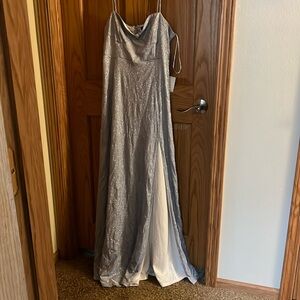 Icy blue dress with shimmer ✨